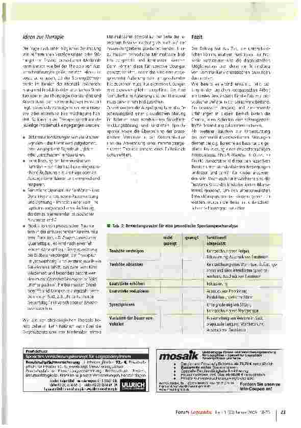 Vorschauseite 6: Prosodie - Bedeutung, Funktionen, Diagnostik