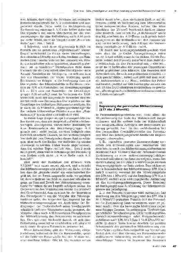 Vorschauseite 4: Schutzzweckgrenze und Verantwortungsgrenze bei Personalmaßnahmen