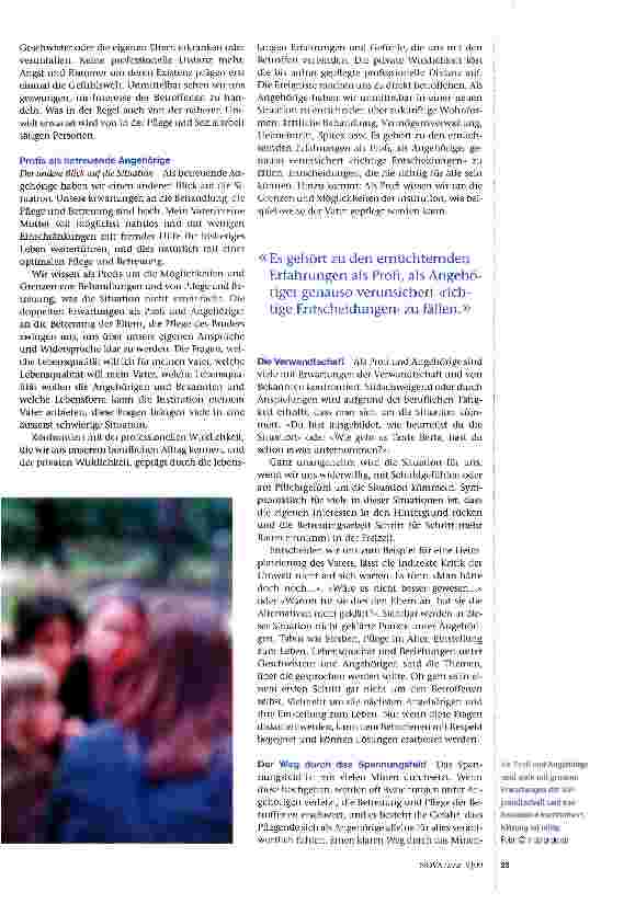Vorschauseite 2: Wo steht mein Kopf als Pflegeprofi und Angehöriger?