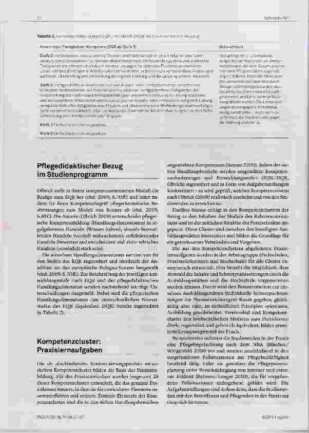 Vorschauseite 4: Das Praxiscurriculum im Studiengang Pflege dual Das Osnabrücker Modell: Spagat zwischen Anspruch und Alltag