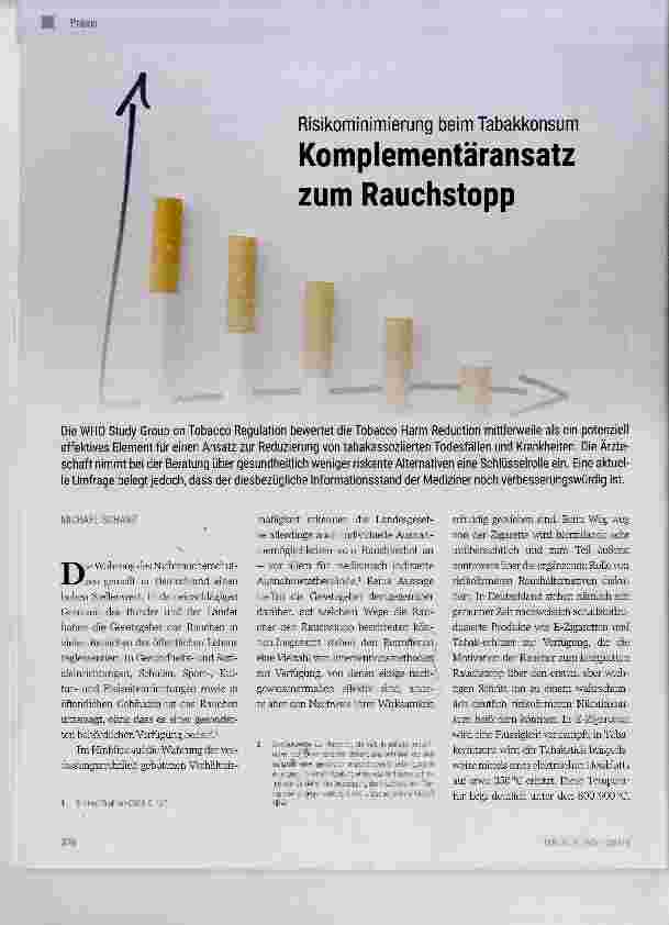 Vorschauseite 1: Komplementäransatz zum Rauchstopp