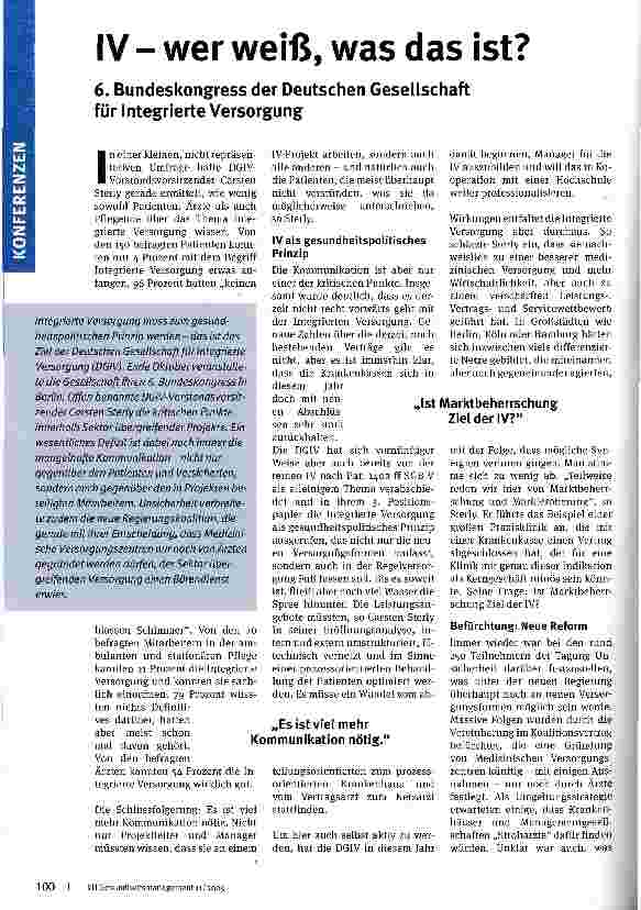 Vorschauseite 1: IV - wer weiß, was das ist?