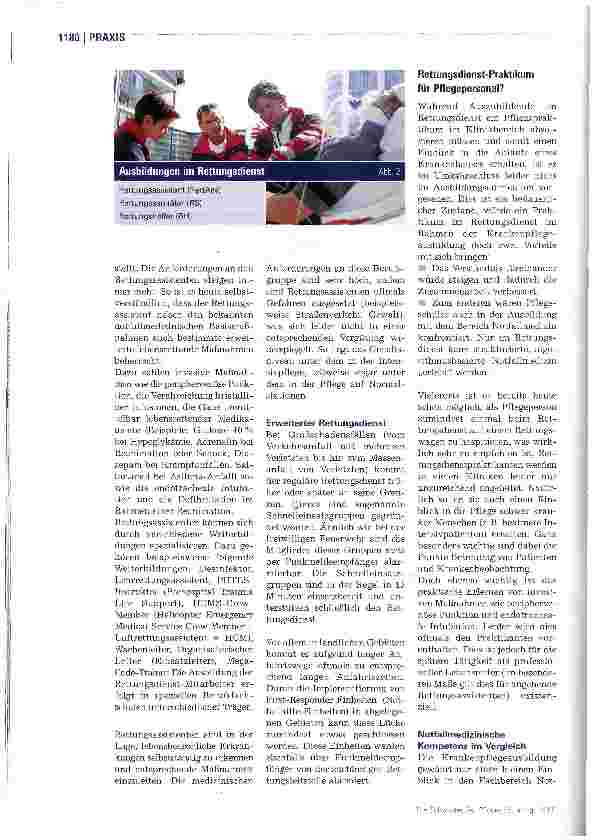 Vorschauseite 3: Zusammenarbeit mit dem Rettungsdienst