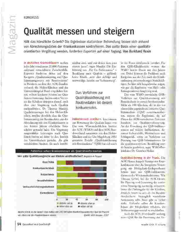 Vorschauseite 1: Qualität messen und steigern