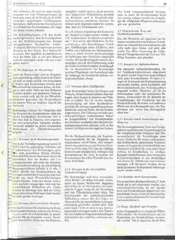 Vorschauseite 3: Öffentlichkeitsarbeit der Krankenhäuser