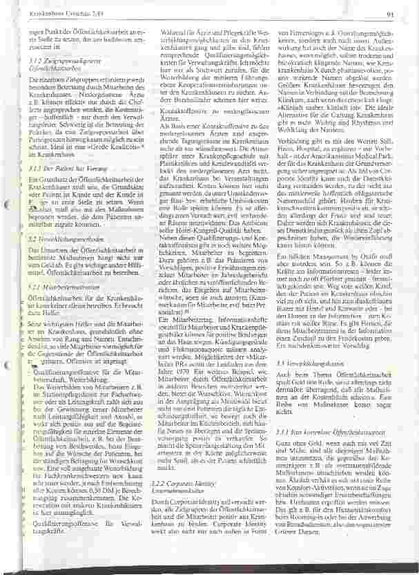 Vorschauseite 5: Öffentlichkeitsarbeit der Krankenhäuser