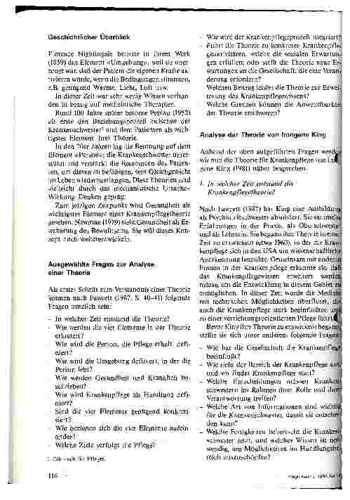 Vorschauseite 2: Eine professionelle Pflege braucht Krankenpflegetheorien