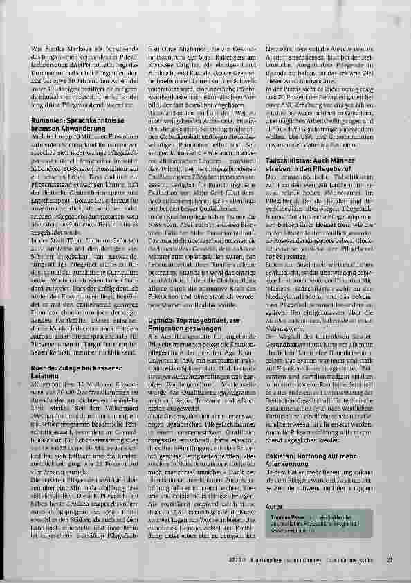 Vorschauseite 2: Weltweiter Mangelberuf
