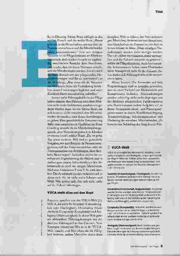 Vorschauseite 2: KONTROLLE IST GUT VERTRAUEN IST BESSER