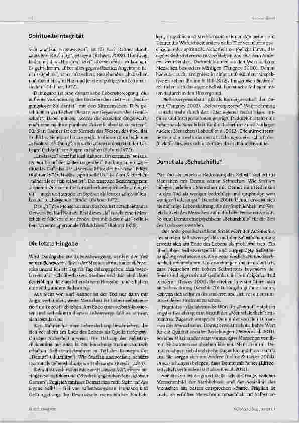 Vorschauseite 2: Der Weg zur Lebenshingabe Menschsein als Hingabe: Gedanken des Theologen Karl Rahner (1904-1984)
