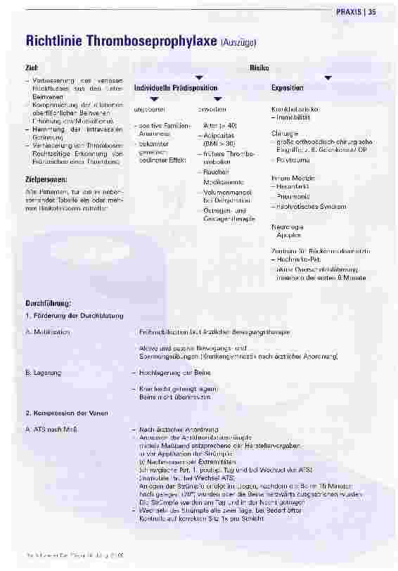 Vorschauseite 4: Projekt QualitätsentwicklungEvidenzbasierte physikalische Thromboseprophylaxe in der Pflege
