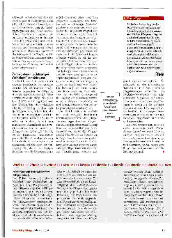Vorschauseite 2: Zur Kostenerstattung nicht verpflichtet