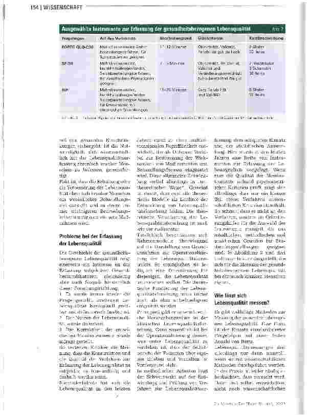 Vorschauseite 3: Konzept der Lebensqualität gewinnt an Bedeutung