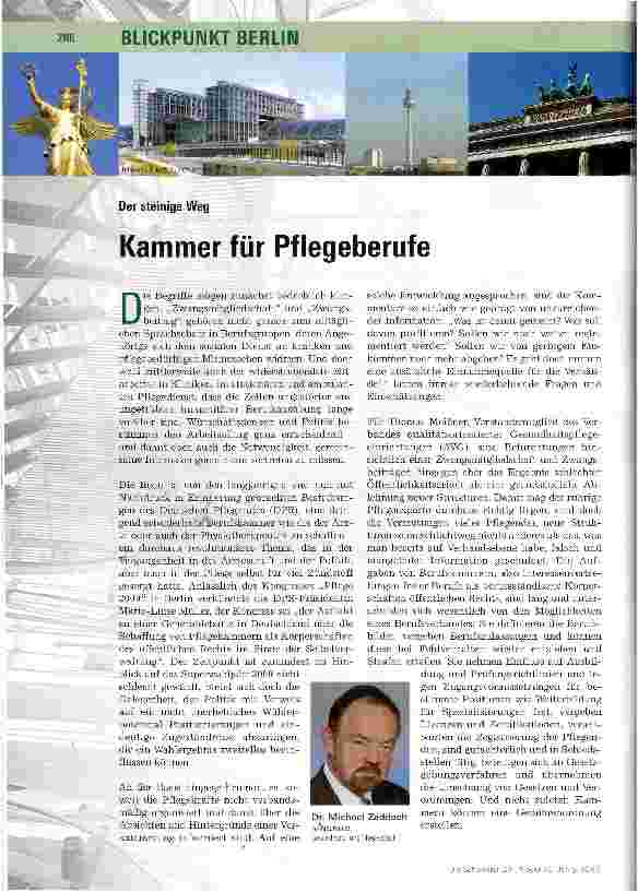 Vorschauseite 1: Kammer für Pflegeberufe
