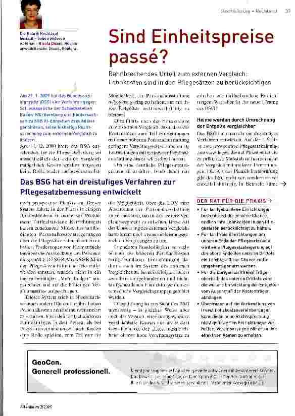 Vorschauseite 1: Sind Einheitspreise passe?