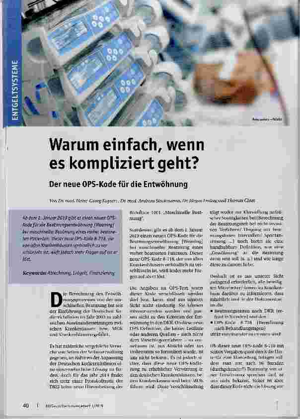 Vorschauseite 1: Warum einfach, wenn es kompliziert geht?