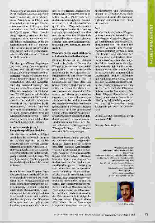 Vorschauseite 3: Pflege studieren