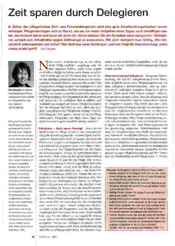 Vorschauseite 1: Zeit sparen durch Delegieren