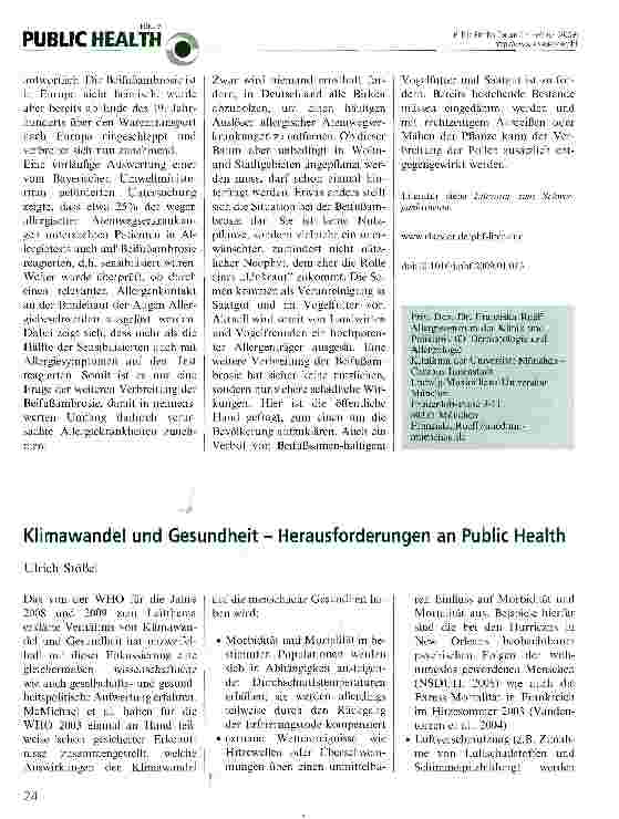 Vorschauseite 3: Pflanzen als Auslöser allergischer Erkrankungen