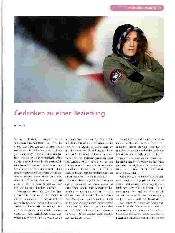 Vorschauseite 1: Gedanken zu einer Beziehung
