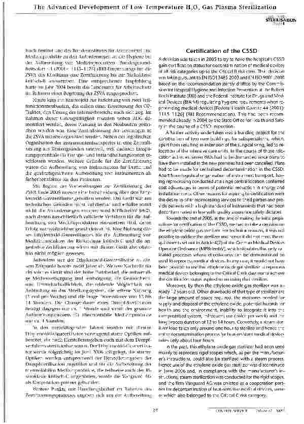 Vorschauseite 2: Schonende Sterilisation sensibler Instrumente
