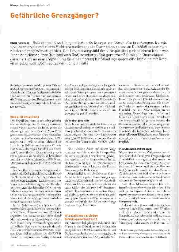 Vorschauseite 1: Gefährliche Grenzgänger?