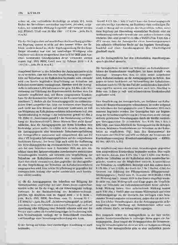 Vorschauseite 4: Krankenhausentgeltrecht Verpflichtung zur Teilnahme an der Kalkulation der Krankenhausentgelte nach § 17b Abs. 3 KHG§ 17b Abs. 3 KHG