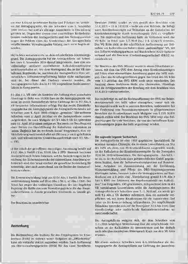 Vorschauseite 5: Krankenhausentgeltrecht Verpflichtung zur Teilnahme an der Kalkulation der Krankenhausentgelte nach § 17b Abs. 3 KHG§ 17b Abs. 3 KHG