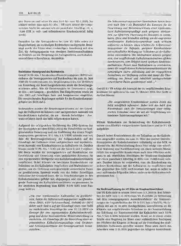 Vorschauseite 6: Krankenhausentgeltrecht Verpflichtung zur Teilnahme an der Kalkulation der Krankenhausentgelte nach § 17b Abs. 3 KHG§ 17b Abs. 3 KHG