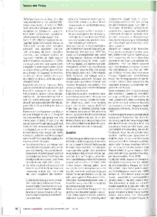 Vorschauseite 5: Rückbildungsprozesse in derAkutund Postakutphase von Aphasien