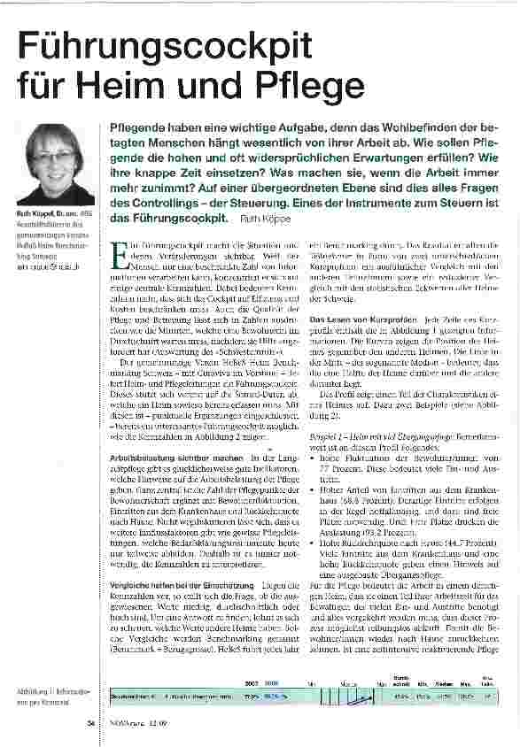 Vorschauseite 1: Führungscockpit für Heim und Pflege