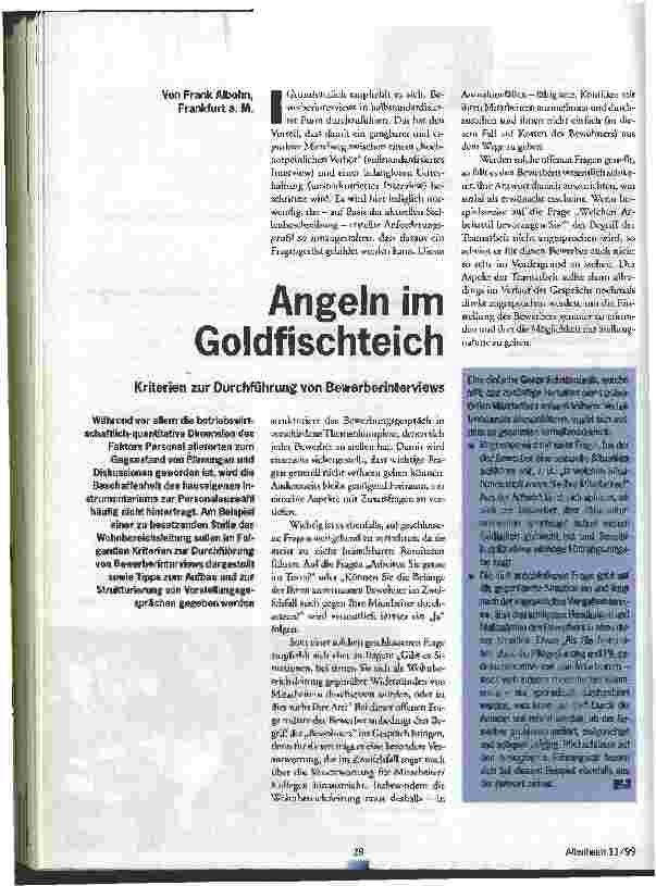 Vorschauseite 1: Angeln im Goldfischteich