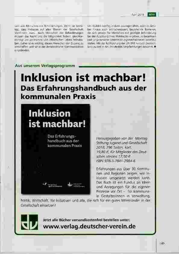 Vorschauseite 5: Ein Wahlrecht für alle? Wahlrechtsausschlüsse von Menschen mit Behinderungen