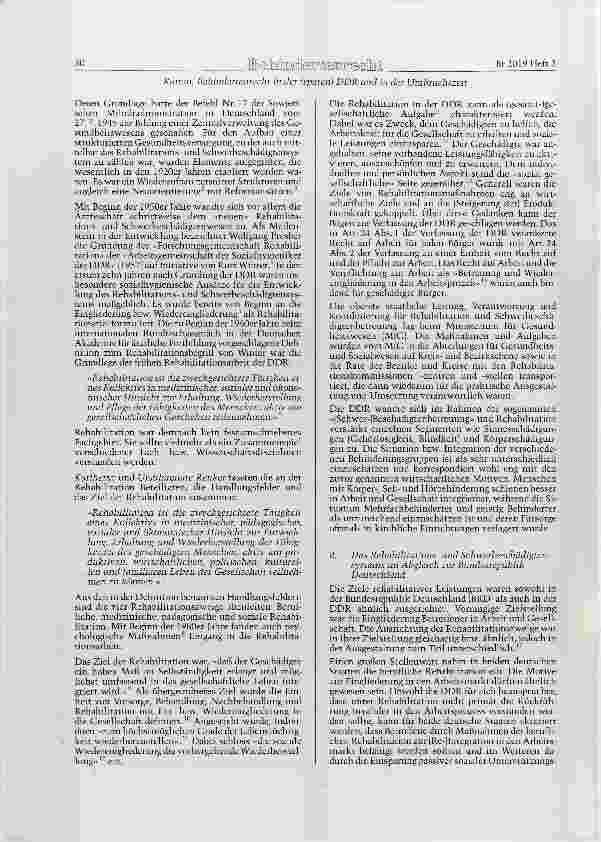 Vorschauseite 2: Behindertenrecht in der (späten) DDR und in der Umbruchszeit
