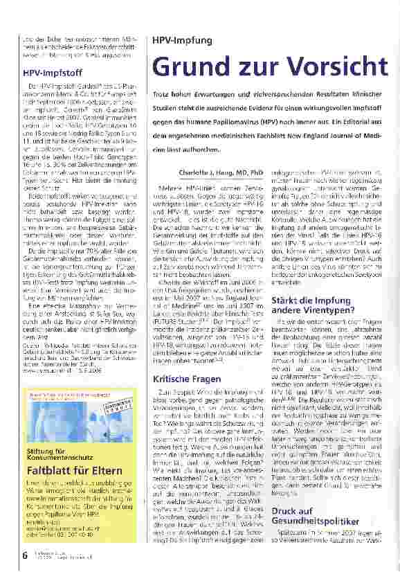 Vorschauseite 1: Grund zur Vorsicht