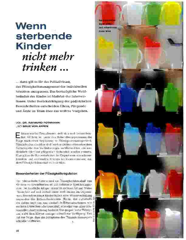 Vorschauseite 1: Wenn sterbende Kinder nicht mehr trinken