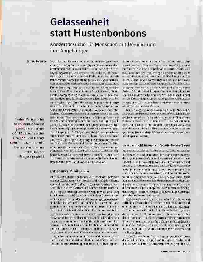 Vorschauseite 1: Gelassenheit statt Hustenbonbons