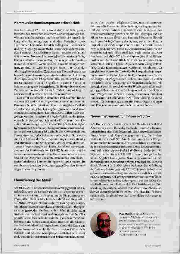 Vorschauseite 3: RAI-Home Care Schweiz - what else?
