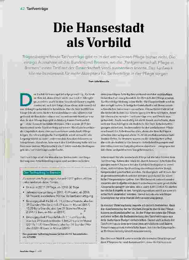 Vorschauseite 1: Die Hansestadt als Vorbild