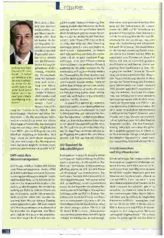 Vorschauseite 4: Planungs-Highlight ist die Dokumentenmanagementlösung