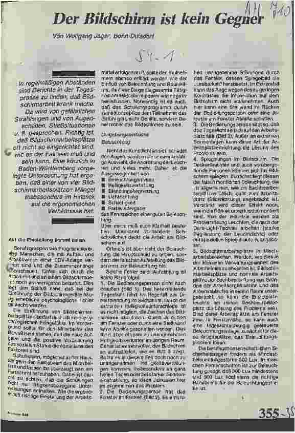 Vorschauseite 1: Der Bildschirm ist kein Gegner