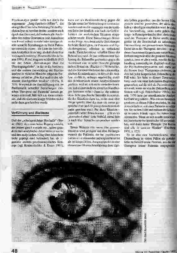 Vorschauseite 2: Fundament in Frage gestellt Sexuelle Grenzverletzungen in der Psychotherapie