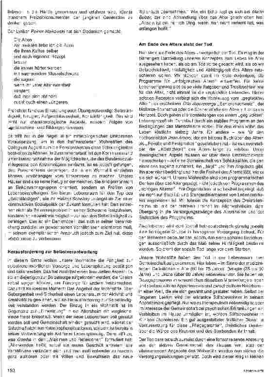 Vorschauseite 4: Gegen den Strom Das Bild vom Alter, Korrekturen und Konsequenzen