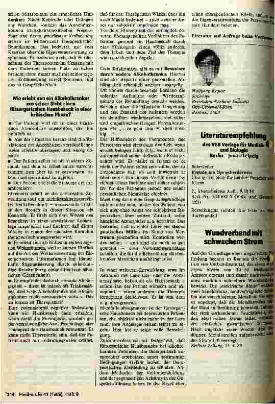 Vorschauseite 2: Der fürsorgerische Hausbesuch bei Alkoholkranken