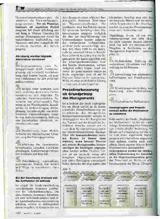 Vorschauseite 4: Prozeßoptimierung im Krankenhaus steigert die Effizienz und festigt die Kundenbindung