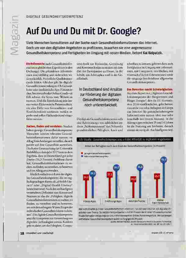 Vorschauseite 1: Auf Du und Du mit Dr. Google?