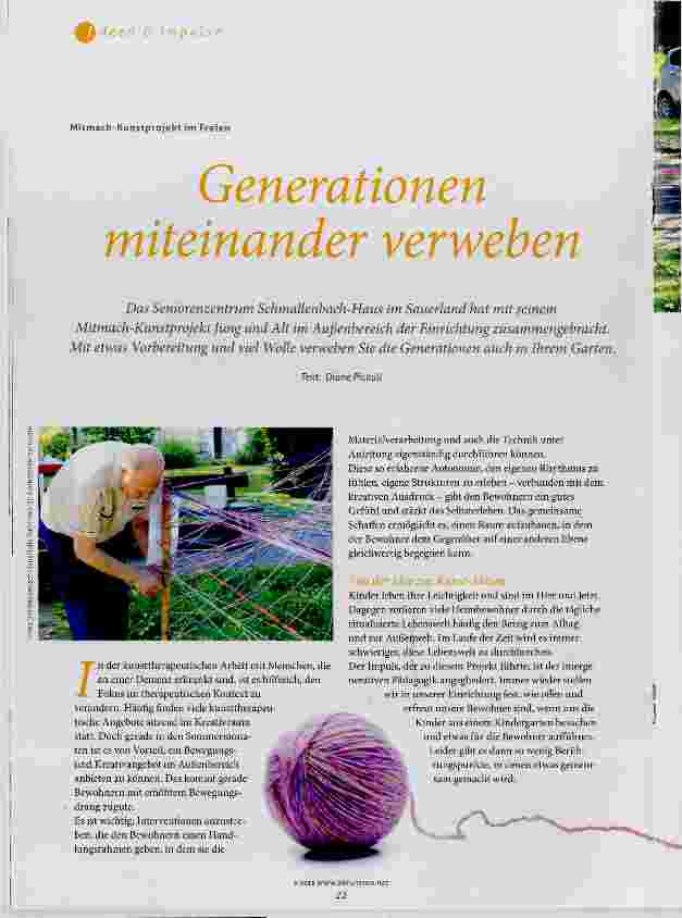 Vorschauseite 1: Generationen miteinander verweben
