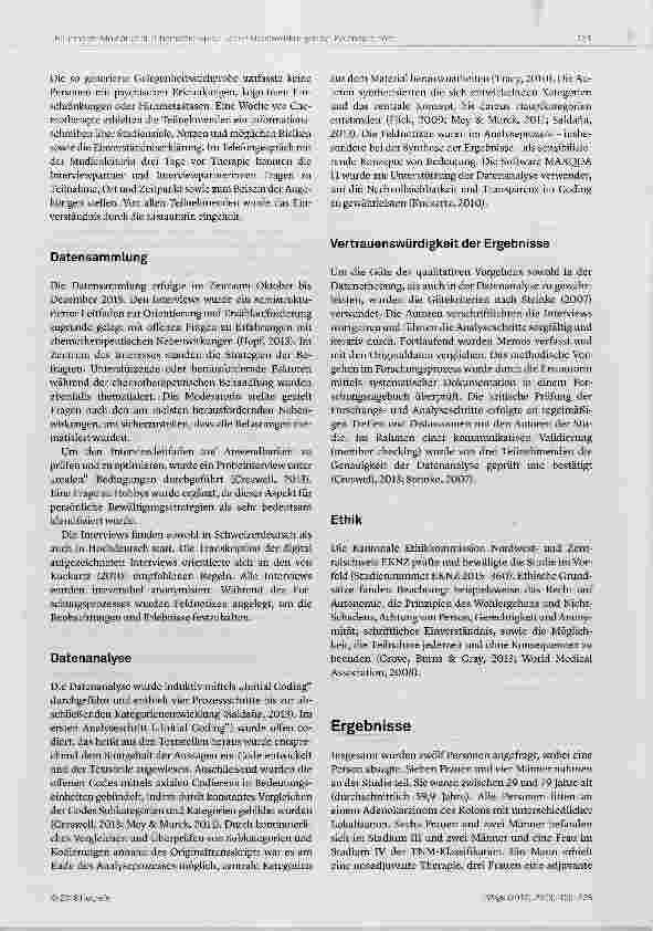 Vorschauseite 3: Chemotherapeutische Nebenwirkungen bei Kolonkarzinom eine qualitative Studie aus Betroffenensicht