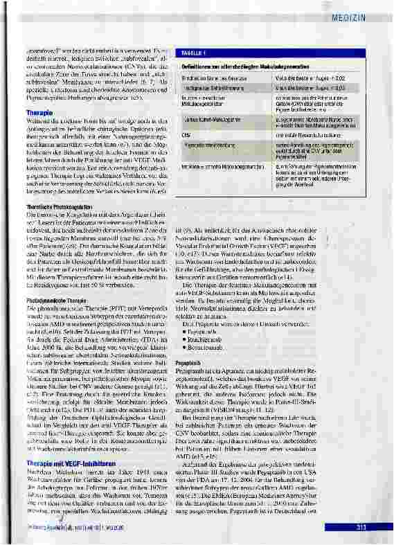 Vorschauseite 2: Therapie der feuchten altersbedingten Makuladegeneration