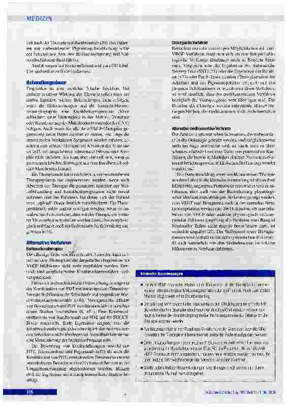 Vorschauseite 5: Therapie der feuchten altersbedingten Makuladegeneration